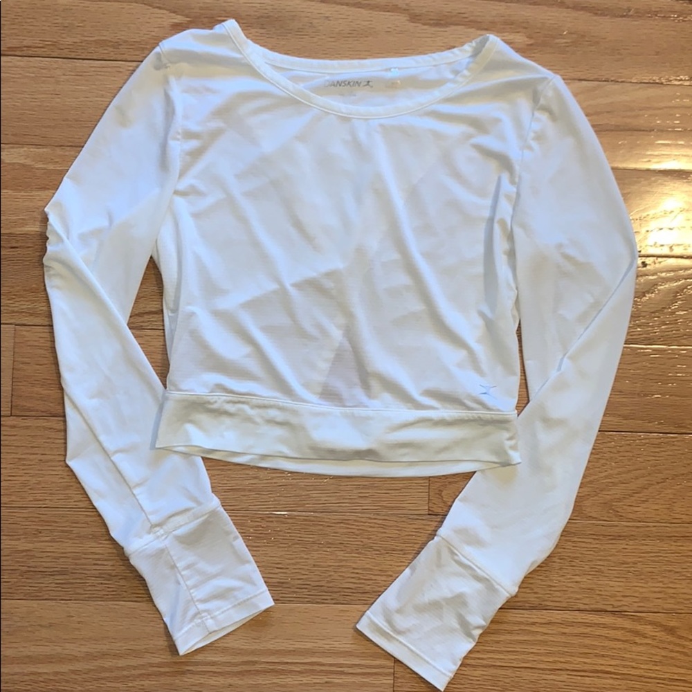 Danskin Long Sleeve Crop Top
